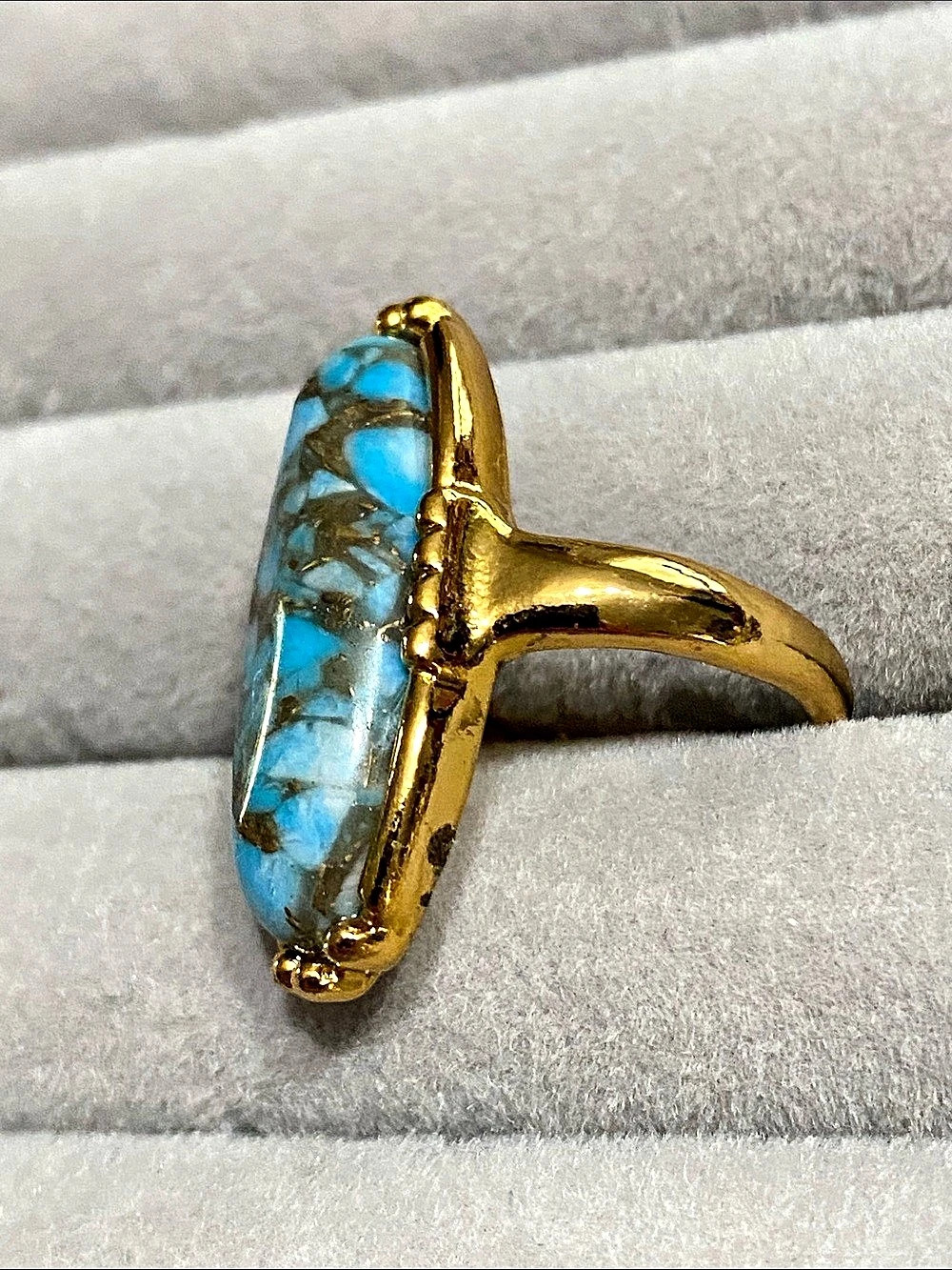 Turquoise Statement Ring - Picture 3 of 5